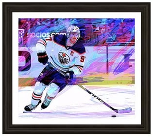 Conner McDavid Original mixed media on canvas by David Lloyd Glover