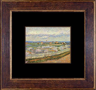 Vincent Van Gogh Color hand embellished canvas after Van Gogh: Vincent Van Gogh Color hand embellished canvas after Van Gogh Vincent Van Gogh Hand embellished canvas after Van Gogh. The signature is in the plate. Approx 24x20 inches. Professionally framed. Includ