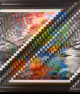 Michael Schofield Landscape Mixed Media Original on canvas: Michael Schofield Landscape Original mixed media on canvas 24x30 inches approx. Hand signed by the artist.Includes certificate of authenticity. This work was purchased directly from the artist.