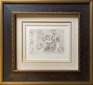 Pablo Picasso lithograph limited edition with museum official stamp