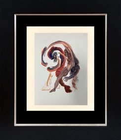 Salvador Dali 1964 Original Wood Block Divine Comedy.