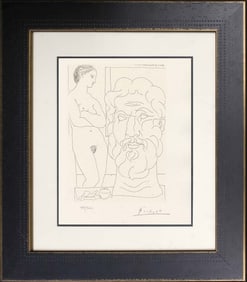 Pablo Picasso lithograph limited edition with museum official stamp