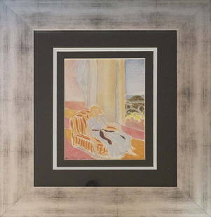 Henri Matisse Color Plate Lithograph after Henri Matisse  from 1968: Henri Matisse Lithograph from 1968 Paris. Approx 24x20 inches professionally framed. Includes documentation.