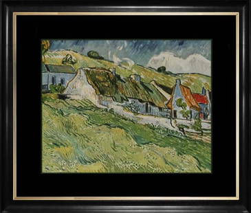 Vincent Van Gogh  Hand embellished canvas: Vincent Van Gogh Hand Embellished Canvas. Approx 29 x 36 inches. Custom framed. Includes certificate of authenticity. Limited Edition. Includes certificate.