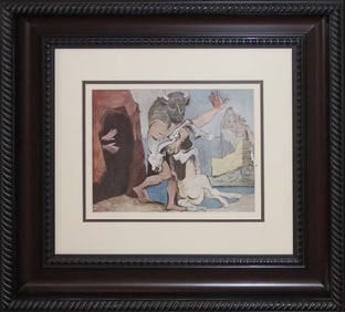 Pablo Picasso Color Plate Lithograph from 1970