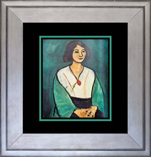 Henri Matisse Lithograph after Matisse from 1978: Henri Matisse Lithograph from 1978. The signature is in the plate. Approx 24x20 inches. Professionally framed. Includes certificate.