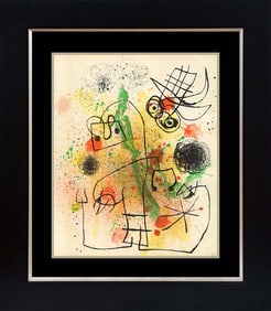 Joan Miro Lithograph from 1970