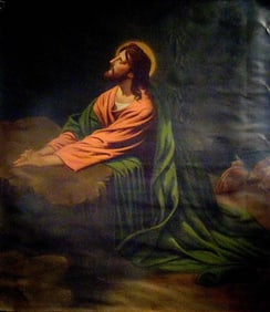 Jesus Praying on canvas by Rafael
