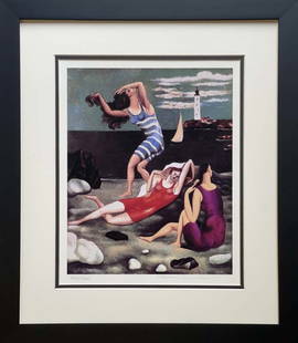 Pablo Picasso Limited Edition Collection Domain Lithograph: Pablo Picasso Limited edition Lithograph. Custom framed. Estate signed. From the Collection Domaine Picasso. Includes Certificate of Authenticity. Approx. 24 x 28.