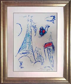 Marc Chagall lithograph from 1970.