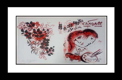 Marc Chagall lithograph from 1970