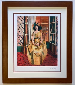 Henri Matisse limited edition lithograph includes official Paris Editions stamp.