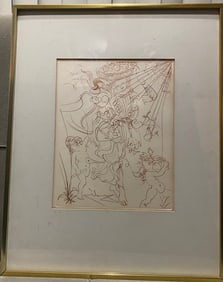 Salvador Dali Autumn Engraving