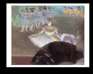 Edgar Degas color plate lithograph