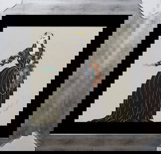 Erte Don Juan Limited Edition Serigraph: Erte Limited Edition Serigraph. 1987 Erte Limited Edition Serigraph 28 x 29 inches approx. 24x19 inches. Hand signed and numbered by the artist. Includes certificate of authenticity. Custom framed.