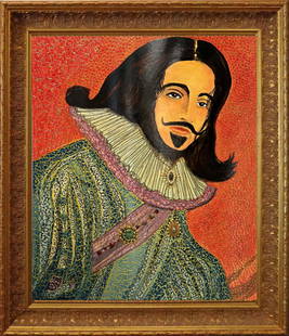 Original on board Charles I by William Verdult, the Dutch Master: Original on board Charles I by William Verdult, the Dutch Master. One of a kind original Hand signed by the artist. Approx 30x24 inches image size Custom framed and includes certificate.