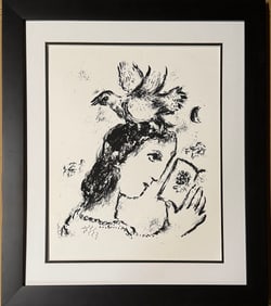 Marc Chagall original lithograph from 1977
