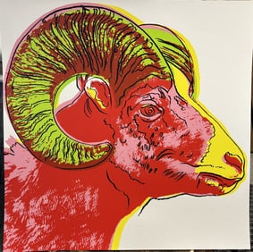 Andy Warhol The Ram Serigraph 38x38 inches