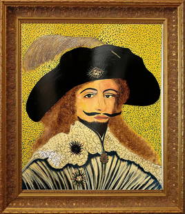 Original on board Charles I by William Verdult: Original on board Charles I by William Verdult One of a kind original Hand signed by the artist. Approx 30x24 inches image size. Custom framed and includes certificate.