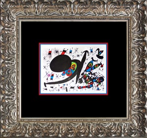 Joan Miro Color Plate Lithograph after Miro 1968