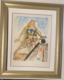 Salvador Dali On Voit Cette Reine from The Art of Loving  Ovide. 1979. Limited Edition Lithograph in
