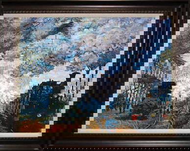 Claude Monet Saint Lazare Station after Claude Monet Limited Edition hand embellished on canvas: Claude Monet-Limited Edition hand embellished on canvas Saint-Lazare Station. After Claude Monet Includes certificate of authenticity. The signature is in the plate.