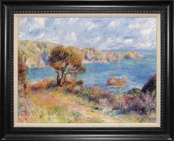 Pierre Renoir Limited Edition The View at Guernesey landscape on canvas