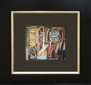 Jean -Michel Basquiat color plate lithograph after Basquiat