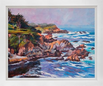 David Lloyd Glover Original mixed media on canvas Carmel by the Sea