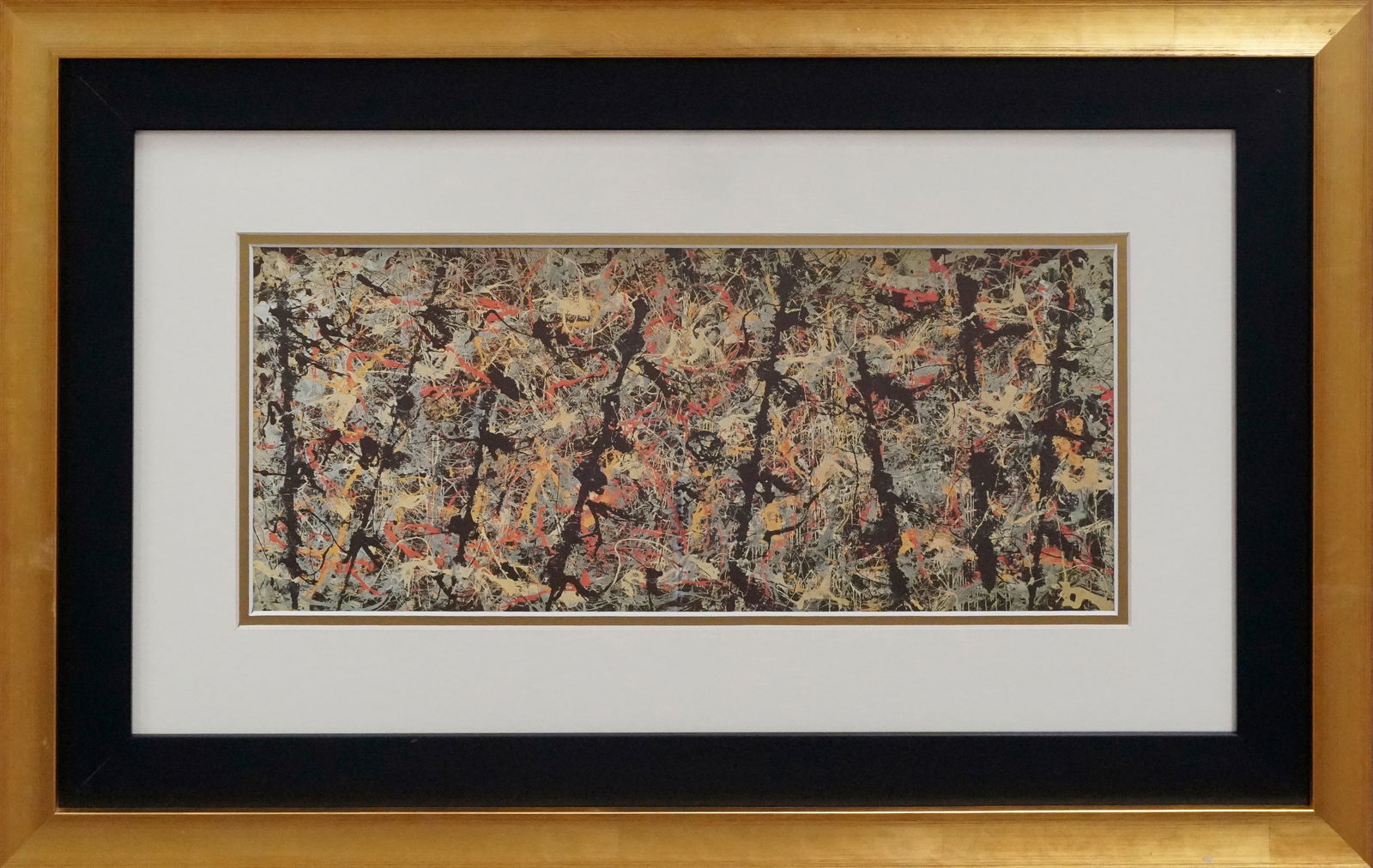 Jackson Pollock Color Plate Lithograph: Jackson Pollock Color Plate Lithograph from 1970. Approx 24x20 inches. Custom framed. Includes certificate of Authenticity.