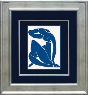 Henri Matisse Art Print after Matisse: Henri Matisse Art Print Signed in the plate 1952 . Approx 20x22 inches Professionally framed. Includes certificate of authenticity.