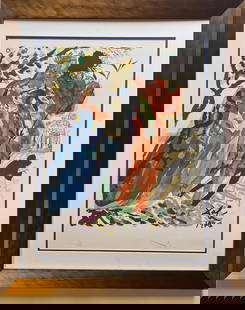 Salvador Dali Fille de Edition Lithograph from the Art of Loving Ovide. 1979.: Salvador Dali Fille de Minos. Original Lithograph from The Art of Loving Ovide 1979. Lithograph in Colors. Hand signed and numbered. Limited Edition. Fingerprint on verso for authenticity. Approx 30x2