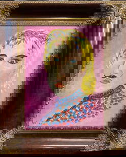 William Verdult Original oil on board 36x24 inches image size on board: William Verdult Original oil on board 30x24 inches image size on board Hand signed one of kind original Custom framed and includes certificate From his Kings and Queens suite. 1998