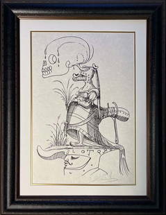 Salvador Dali Limited Edition Les Songes Drolatiques de Pantagruel 1973. Limited Edition Lithograph: Les Songes Drolatiques de Pantagruel 1973. Limited Edition original Lithograph. Salvador Dali Hand signed and numbered by Dali. Custom framed and includes certificate.