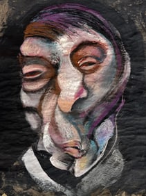 Artist: Francis Bacon (1909-1992) Tempera on paper Studio Portrait