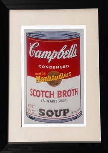 Andy Warhol Color Plate Lithograph: Andy Warhol Color Plate Lithograph from 1984. Approx 20x20 inches. Custom framed. Includes documentation.
