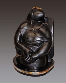 Pablo Picasso The Dream Patinated Bronze Sculpture after Pablo Picasso