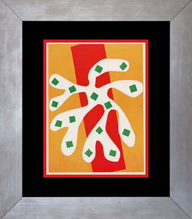 Henri Matisse Lithograph after Henri Matisse: Henri Matisse Lithograph from 1967. The signature is in the plate. Approx 22x20 inches. Custom framed and includes documentation.
