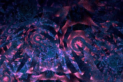 Squiddles on canvas by Dara Eller Abstract