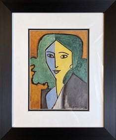Henri Matisse color plate lithograph from 1969