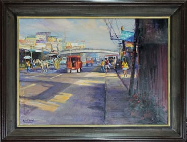 Hand Signed Original Plein Air Oil on canvas by Rafael