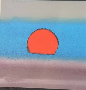 Andy Warhol from 1972 Sunset Unique Edition Original Serigraph Silkscreen in colors.: Andy Warhol from 1972 Sunset Unique Edition Original Serigraph Silkscreen in colors. Trial Artist Proof Andy Warhol from 1972 Sunset Unique Edition Original Serigraph Silkscreen in colors. Trial Artis