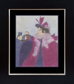 Toulouse Lautrec Hand colored Lithograph