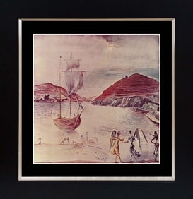 Salvador Dali color plate lithograph after Dali