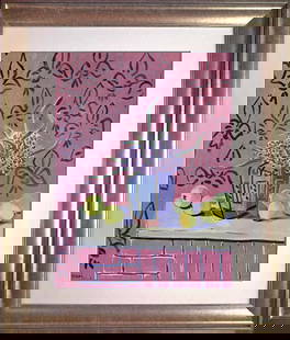Henri Matisse Color Plate Lithograph from 1970: Henri Matisse Color Plate Lithograph from 1970 Custom framed and includes certificate. Approx 24x20 inches.