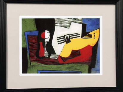 Pablo Picasso Limited Edition on paper from the Collection Domaine Picasso: Limited Edition on paper from Pablo Picasso Collection Domain. Signed by the Picasso Estate Lithograph Pablo Picasso Approx 24x30 inches. Includes certificate of authenticity. Professionally framed.