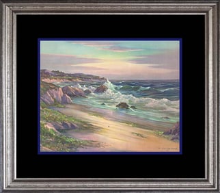 Oliver Glen Barrett Color Plate Lithograph 1957