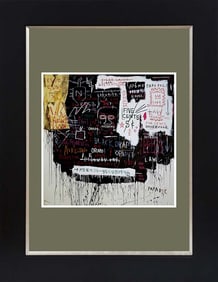 Jean -Michel Basquiat color plate lithograph