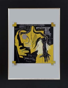 Jean Michel Basquiat color plate lithograph