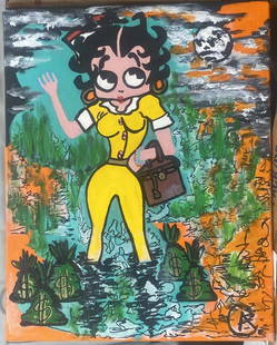 Art Chorny Original on canvas: Art Chorny Original on canvas 30x24 inches Hand signed by the artist One of a kind original. Custom framed included. Includes certificate from artist.